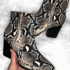 snake print boots